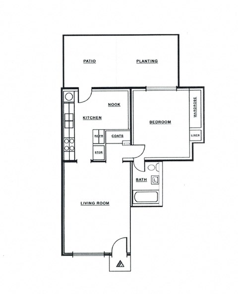 Plan A l Reseda Village Green Apartments in Reseda, CA